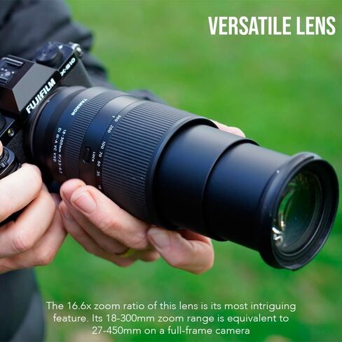 Tamron 18-300mm f/3.5-6.3 DI III-A VC VXD Lens (E-MOUNT) مع جناح البرامج ، وحالة الكاميرا ومجموعة الملحقات ، وقارئ بطاقة SD 2 في 1 وحالة حمل (6 عناصر) in Saudi Arabia