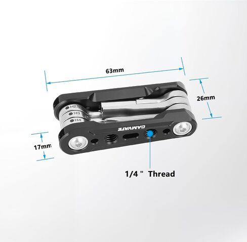 CAMVATE Folding 6-in-1 Multi-Tool Kit(Black)-3793 in Saudi Arabia