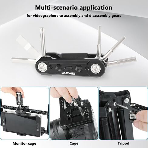 CAMVATE Folding 6-in-1 Multi-Tool Kit(Black)-3793 in Saudi Arabia