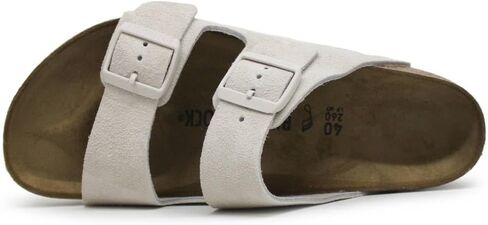 Birkenstock Unisex Arizona BS Suede Leather Antique White Sandals 9 W / 7 M US in Saudi Arabia