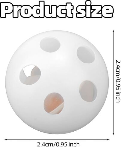 10pcs Rattle Balls Inserts, 24mm Baby Noise Maker Inserts for Doll Repair Rattle Box Stuffed Balls for Toys Animal Puppy Doll Pet in Saudi Arabia