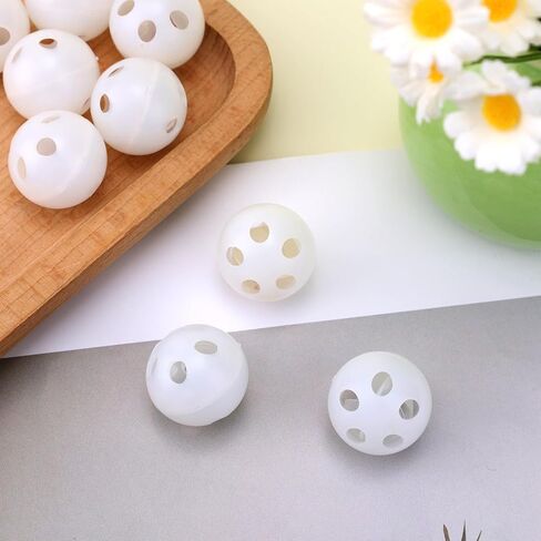10pcs Rattle Balls Inserts, 24mm Baby Noise Maker Inserts for Doll Repair Rattle Box Stuffed Balls for Toys Animal Puppy Doll Pet in Saudi Arabia