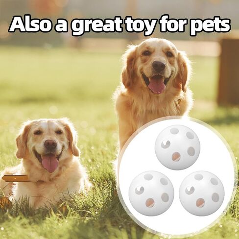 10pcs Rattle Balls Inserts, 24mm Baby Noise Maker Inserts for Doll Repair Rattle Box Stuffed Balls for Toys Animal Puppy Doll Pet in Saudi Arabia