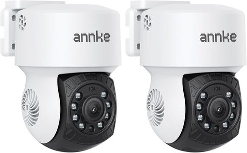 ANNKE 2Pack 1080P 2MP AHD CCTV Home Surveillance Dome Wired PT Camera with 350° pan and 90° tilt, 100ft IR Night Vision, IP65 Weatherproof Security Add–On Cam for Outdoor, Wide Compatibility - APT200 in Saudi Arabia