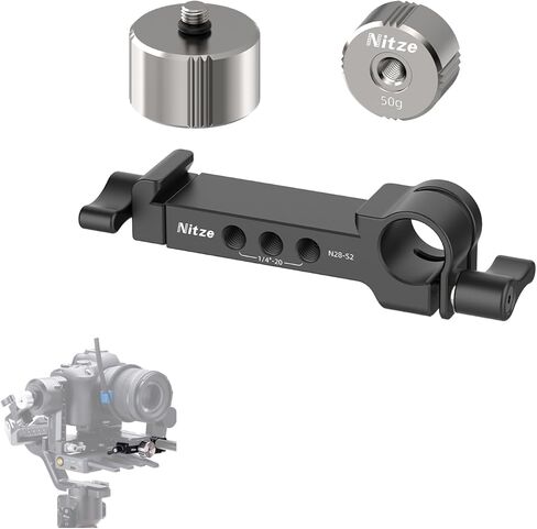 مجموعة ثقل موازنة Nitze لـ DJI RS 4 Pro/ Rs 4/ Rs 3 Pro/ Rs 3/ RSC 2/ RS 2 ، مع موازنة 50 جم/ 100 جرام ، مشبك التثبيت مع مشبك قضيب 15 مم لمحرك DJI Focus Pro - N28 -S2 in Kuwait