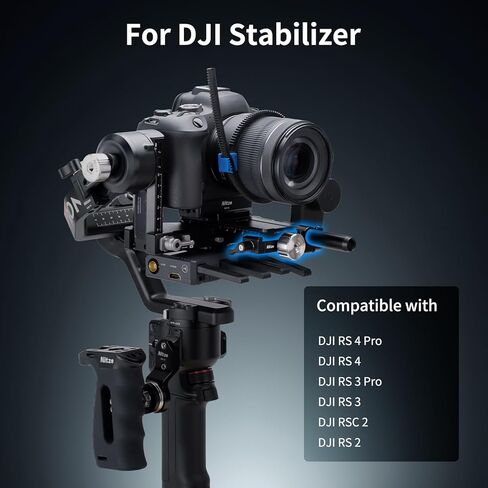 مجموعة ثقل موازنة Nitze لـ DJI RS 4 Pro/ Rs 4/ Rs 3 Pro/ Rs 3/ RSC 2/ RS 2 ، مع موازنة 50 جم/ 100 جرام ، مشبك التثبيت مع مشبك قضيب 15 مم لمحرك DJI Focus Pro - N28 -S2 in Kuwait