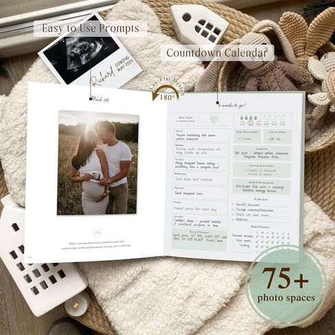 LANPN MY PRASTION JOURNAL MEMORY BOOK لأول مرة أمي ، 156 صفحة الحمل يجب أن يكون لديها سجل قصاصات مخطط ، وتتبع الحمل مذكرات أمي لتكون هدية لتوقع حكيمة الوالد الأخضر in Saudi Arabia