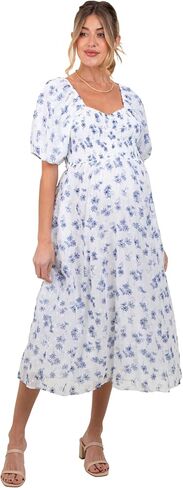 Pinkblush Floral Smocked Budice Midi Dress in Saudi Arabia