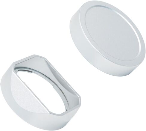 Hood Metal Square Lens (مع غطاء) متوافق مع Voigtlander Nokton 35mm F1.4，40mm F1.4，50mm F1.5 استبدال LH-6 (سبيكة الألومنيوم-الأزرق) in Kuwait
