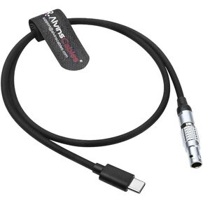 Alvin’s Cables Right Angle PD USB-C Type-C to 2 Pin Male Power Cable Fast Charging Cable for DJI Ronin| Tilta| Teradek| SmallHD| Z-CAM Cameras Monitor 45CM/17.7 inches in Kuwait