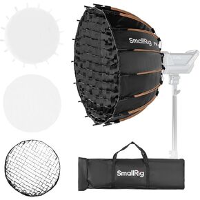 SmallRig FP-60 23.6" Parabolic Softbox with Bowens Mount for Studio Photography, Quick Release Soft Box with Honeycomb Grid, Diffusers, for SMALLRIG RC 220 pro, for Neewer for Godox for Aputure - 5396 in Kuwait