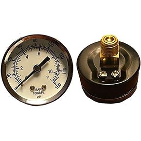 New air Pressure Gauge air Compressor Hydraulic 1.5" face 0-160 Back MNT 1/8" npt in Saudi Arabia