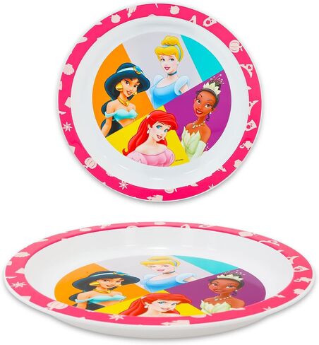 Disney Princess Datiwware Set 3 Pack - Bundle 3 لوحات بلاستيكية تضم أرييل ، سندريلا ، وغيرها من الملصقات بالإضافة إلى ملصقات ، المزيد | لوحات ديزني الأميرة للفتيات ، الأطفال in Saudi Arabia