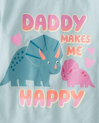 The Children's Place,Baby Girls,and Toddler Family,Mom,Dad,Sibling Short Sleeve Graphic T-Shirts,multipacks,Dino/Family/Daddy 3-Pack,4 Years in Saudi Arabia