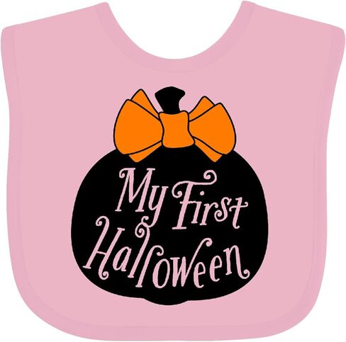 Inktastic My 1st Halloween مع اليقطين والقوس البرتقالي Bib Bib in Kuwait