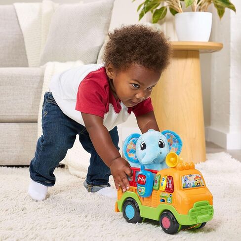 VTech Learn and Rescue Elephant Truck Pull Toy with Plush Elephant in Saudi Arabia