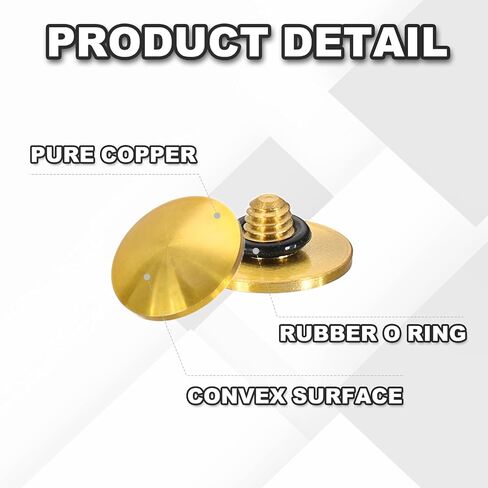 PATIKIL Camera Shutter Button, 2 Pack 10mm Convex Surface Shutter Release Buttons Pure Copper Camera Button for Nikon for Fujifilm for Leica DSLR/SLR, Dark Red in Saudi Arabia