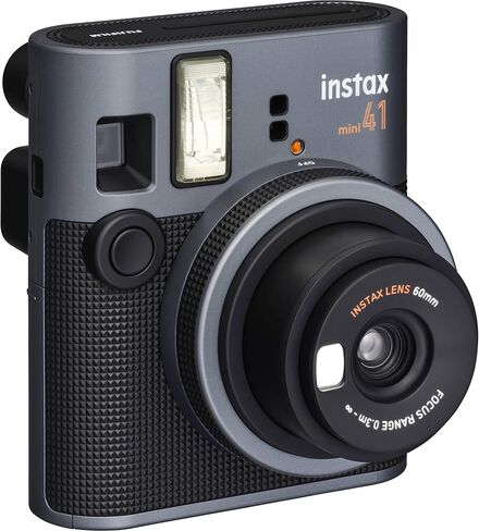 Fujifilm Instax Mini 41 Instant Film Camera Black + 20 Instax Instant Film Prints Bundle in Saudi Arabia