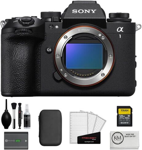 حزمة كاميرا Sony A1 II بدون مرآة مع بطاقة ذاكرة SDX-II SDXC SDXC SDXC SDX-II + NP-FZ100 + طقم التنظيف + القماش التنظيف (7 عناصر) in Saudi Arabia