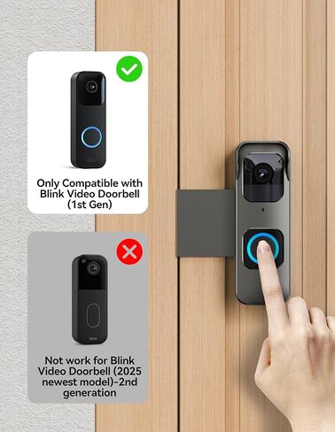 مضاد للسرقة Blink 1st Gen Doorbhers Mount Bracket Wide-Hand (ليس لعام 2025 أحدث طرازات GE in Kuwait
