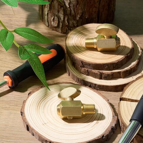 2 PCS ضاغط الهواء صمام الصمام النحاس النحاس الهواء فرامل الخزان الصرف الديك الأرض قابس الأرض COCK 1/4 "NPT الذكور دبابة فحص صمام ضاغط in Kuwait