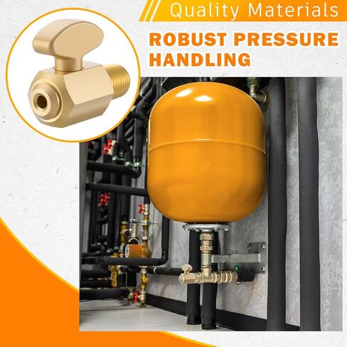 2 PCS ضاغط الهواء صمام الصمام النحاس النحاس الهواء فرامل الخزان الصرف الديك الأرض قابس الأرض COCK 1/4 "NPT الذكور دبابة فحص صمام ضاغط in Kuwait