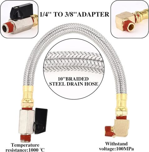 Bonuci 2 Sets Electronic Drain Valve Kit Automatic, 110V Timed Tank Drain Water Valve for Air Compressed (Separating) in Saudi Arabia