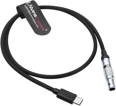 Alvin’s Cables Right Angle PD USB-C Type-C to 2 Pin Male Power Cable Fast Charging Cable for DJI Ronin| Tilta| Teradek| SmallHD| Z-CAM Cameras Monitor 45CM/17.7 inches in Kuwait