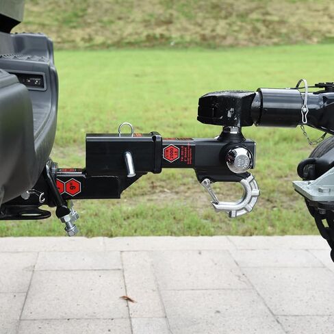 TOPTOW 64011HP مقطورة ثلاثي وصلة كروية مع خطاف وحش أسود غير لامع يناسب صندوق سحب جهاز الاستقبال 2 بوصة مع مجموعة دبوس وصلة الوصل in Kuwait