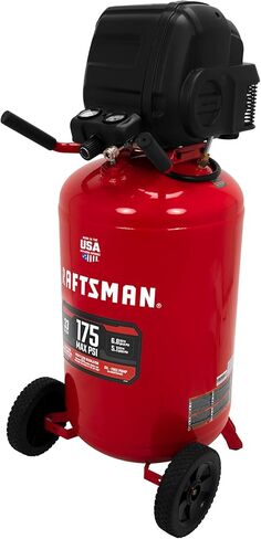 Craftsman 33 Gallon Air Compressor ، 175 Max PSI ، ضاغط الهواء المحمول ، ضاغط الهواء العمودي للاستخدام الشاق ، مثالي لمرآب المنزل وورشة العمل ، وأداء فعال وموثوق in Kuwait