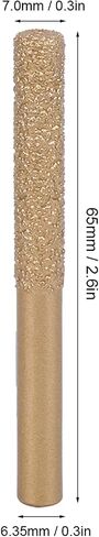 Golden Brazed Straight Shank Router Bits for Marble Granite Stone Artificial Stone in Saudi Arabia
