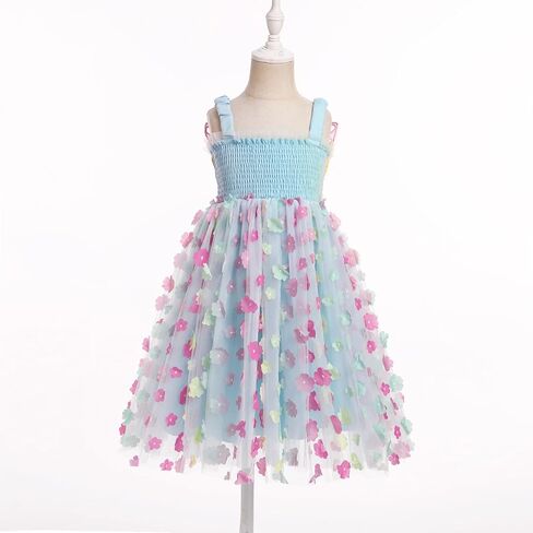 IBTOM CASTLE Toddler Girls Butterfly Dress with Wing Spaghetti Straps Smocked Gradient Tulle Tutu Princess Birthday Sundress in Saudi Arabia