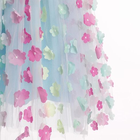 IBTOM CASTLE Toddler Girls Butterfly Dress with Wing Spaghetti Straps Smocked Gradient Tulle Tutu Princess Birthday Sundress in Saudi Arabia
