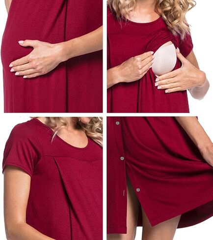 هدية للسيدات في مستشفى نوم نوم للتمريض نوم الأكمام قصيرة الأكمام مع أزرار S-XXL in Saudi Arabia