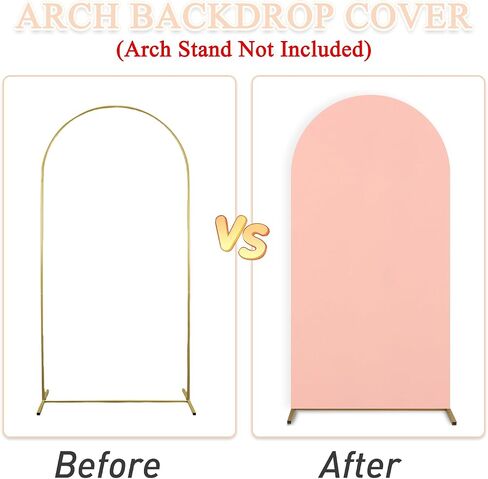 Dusty Blue Arch Cover 7.2FT Spandex Fitted Wedding Arch Covers Round Top Arch Cover Backdrop Fabric for Balloon Arch Stand Cover Chiara Backdrop Cover for Baby Shower Birthday Party Decor in Saudi Arabia
