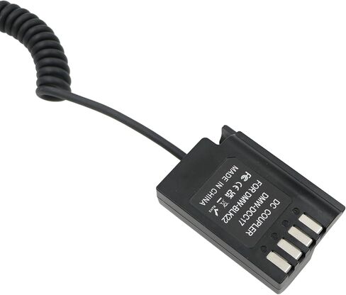 Alvin’s Cables DMW-DCC17 DMW-BLK22 Dummy Battery to D-tap Power Adapter Coiled Cable for Panasonic Lumix S5 S5II S5K S5C GH6 GH5II G9 G9II Camera in Saudi Arabia