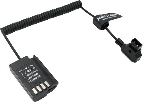 Alvin’s Cables DMW-DCC17 DMW-BLK22 Dummy Battery to D-tap Power Adapter Coiled Cable for Panasonic Lumix S5 S5II S5K S5C GH6 GH5II G9 G9II Camera in Saudi Arabia