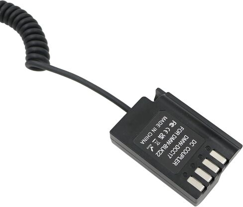 Alvin’s Cables DMW-DCC17 DMW-BLK22 Dummy Battery to D-tap Power Adapter Coiled Cable for Panasonic Lumix S5 S5II S5K S5C GH6 GH5II G9 G9II Camera in Saudi Arabia