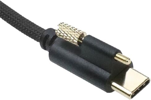 Alvin's Cables Ultra-Flexible Locking USB-C to USB-C Data-Transfer Cable for Blackmagic Pyxis Monitor, URSA Cine EVF, USB-C 3.2 10Gbps High-Speed Cable for Blackmagic Micro Studio 4K G2, 3.3ft Red in Saudi Arabia