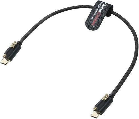 Alvin's Cables Ultra-Flexible Locking USB-C to USB-C Data-Transfer Cable for Blackmagic Pyxis Monitor, URSA Cine EVF, USB-C 3.2 10Gbps High-Speed Cable for Blackmagic Micro Studio 4K G2, 3.3ft Red in Saudi Arabia