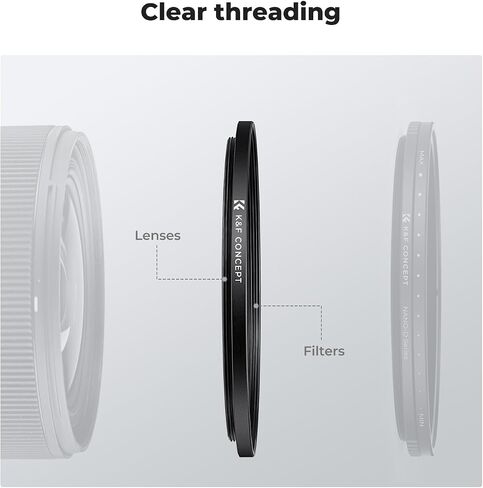 82mm Variable ND3-1000 Lens Filter & 77-82mm (2PCS) Step Up Filter Adapter Rings Kit, for 77mm Lens Add 82mm Filter in Saudi Arabia