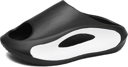 Slide Sandals Men Women Platform Sandals With Comfortable Pillow Slippers Non-Slip Lightweight Shower Shoes in Kuwait