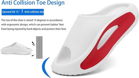 Slide Sandals Men Women Platform Sandals With Comfortable Pillow Slippers Non-Slip Lightweight Shower Shoes in Kuwait