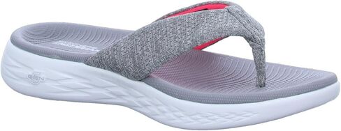 Skechers Performance Women's Women on-Go 600-15304 Flip-Flop ، Gray/Pink ، 5 M US in Kuwait