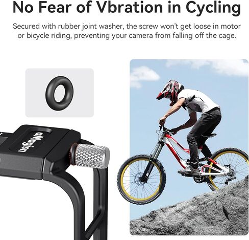 حالة الإطار المعدني - VER أساسي لسكن الإطار الواقي GoPro Hero13 مع غطاء عدسة السيليكون ، قفص إطار سبيكة الألومنيوم مع مخلب جبل مغناطيسي 2 in Kuwait