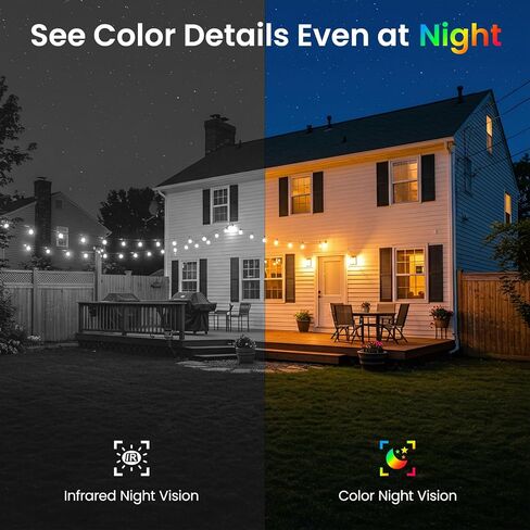 INFIYA Security Cameras Wireless Outdoor, Solar & Battery Powered, 4Pack | AI Human Detection, Instant Alert, Light & Siren, Color Night Vision, 2-Way Talk, SD Storage, Works with Alexa, 2.4G Wi-Fi in Saudi Arabia