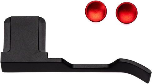 Thumb Grip with Hot Shoe Cover for Fujifilm X100V/X100VI Metal Camera Hot Shoe Thumb Hand Grip Accessories (Black-Set) in Saudi Arabia