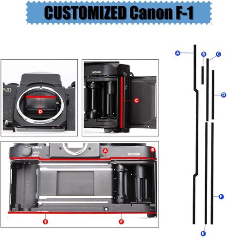 Pre-Cut Self Adhesive Light Seal Foam Sponge Kits Repair for Canon F-1 Camera Accessories (for Canon F-1) in Saudi Arabia