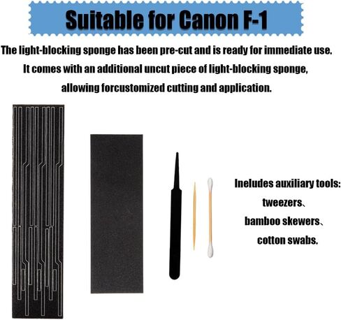 Pre-Cut Self Adhesive Light Seal Foam Sponge Kits Repair for Canon F-1 Camera Accessories (for Canon F-1) in Saudi Arabia