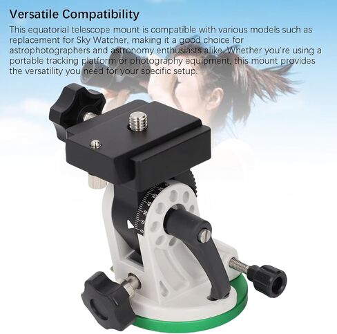 Denash Telescope Mount, Equatorial Wedge Instrument Latitude Base for Skywatcher Telescope Accessory, 90° Adjustable Angle in Saudi Arabia